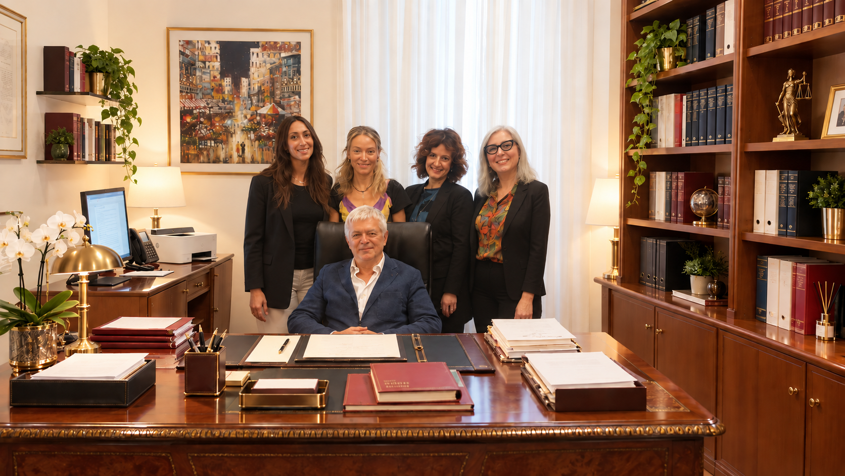 Avv. Mauro Pasquale D’Antonio con il team dello studio a Roma